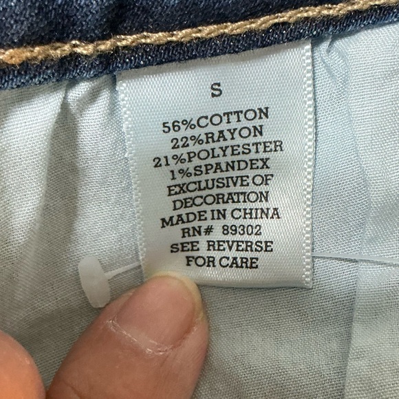 Altar’d State Embroidered Boho Denim Mini Skirt - Sz Small - Picture 12 of 14